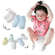 OFFSCH Summer Baby Socks Low Cut Breathable Mesh 5 Pairs Ultra-Thin Comfortable Ankle Socks for Kids 0-1 Years
