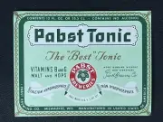 1940s PABST TONIC PBR vintage BEER LABEL non alcoholic pabst blue ribbon bottles