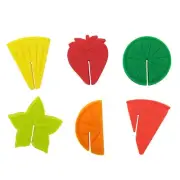 Wine Glass Markers Set of 6 Fruit Silicone Drink Glass Tags Cup Sign