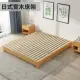 【藍色的熊】日式實木床架 150x190x25 加密(原木色 可訂製尺寸 無床頭床底 榻榻米矮床 雙人床 單人床)