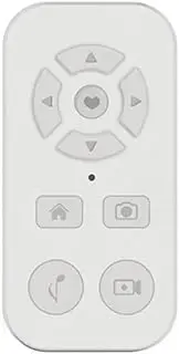 Bluetooth Smart Remote for Mobile Phone Universal Remote Control Selfie Stick Bluetooth Camera Controller White