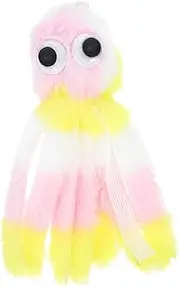 ifundom Rainbow Plush Octopus Fun Stuffed Animal Toy for Cats Dogs Interactive Chew Toy Plush Material
