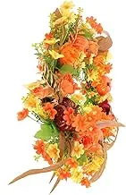 HYTROVE 1pc Wreath Cute Room Decor Welcome Front Door Decor Hangers Beads Wedding Fall Decorations for Home Christmas Ornaments Farmhouse Door Party Xmas Office Decor Home Red