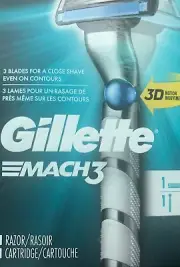 Gillette Mach3's 3D Motion Movement 1 Razor 1 Cartridge
