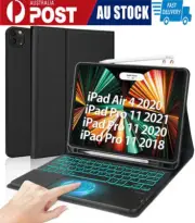 For iPad Pro 11 Inch 4th/3rd/2nd Gen 2022 Air 4 5th Gen 10.9" Case with Keyboard