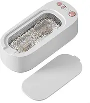 Ultrasonic Jewelry Cleaner，45KHz Portable Ultrasonic Cleaning Machine High Frequency Vibration Wash Cleaner Multi-purpose Digital Ultrasonic Eyeglasses Cleaner for Rings Necklaces Watches (White)