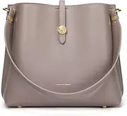 [Cnoles] Women Genuine Leather Designer Tote Bags Purses And Handbags For Women Fashion Ladies Top Handle Shoulder Satchel Bag