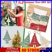Christmas Tree DIY Kit, Woven Macrame Christmas Trees DIY KIT Wall Hangings RO