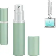 Refillable Perfume Atomiser Travel Bottle - Qavhun 5ml Leakproof Luxury Travel Perfume Refillable Bottle, Portable Fragrance Atomiser (Light Green)