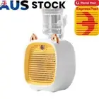 1200mAh Water Cooling Fan 3 Speed Mini Air Conditioner Indoor Use (Yellow)