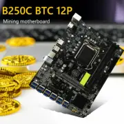 B250 BTC Mining Motherboard 12X PCIE Graphics Card Motherboard DDR4 DIMM SATA3.0