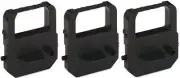 (3 pack) LATHEM 1000E TIME CLOCK RIBBON VIS6011 COMPATIBLE, Black Ink