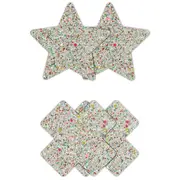 Pretty Pasties Glow-In-The-Dark Glitter Star and Cross 2-Pack