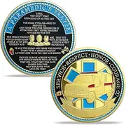 Paramedic's Prayer Coin EMT Challenge Coin