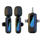 Wireless Lavalier Microphone J3 - 3-in-1 Interface, Intelligent Noise Reduction