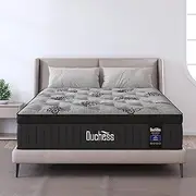 Duchess King Single Mattress, Hybrid Mattress with Gel Memory Foam Mattresses Pocket Springs Eurotop - High Density Foam Layer - Medium Firm 34CM