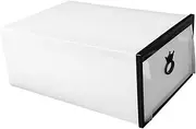 PRETYZOOM Thickened Transparent Shoe Box Drawer Type Plastic Storage Container Stackable Organizer for Shoes Socks Accessories Capacity Dust Design