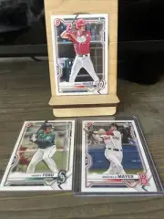 2021 1st Bowman Prospect Lot x3; House, Ford, Mayer