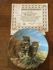 Knowles China "Great Cats" 8-Plate Collection, New w/ Original Boxes