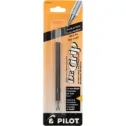 Pilot Dr. Grip Ball Point Pen Refill, Medium, Black 77227, 2 Ct