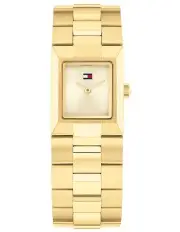 [Tommy Hilfiger] Ivy Ionic Plated Thin Steel Watch in Gold