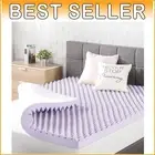 Full Size Egg Crate Memory Foam Topper - Soft Lavender Infusion for Comfort