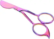 EXAOMBLE Professional Applique Fabric Scissors Carpet Pile Trimmer Stainless Steel Tufted Carpet Shears for Craft