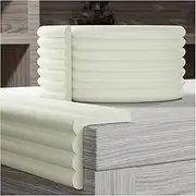 Corner Protectors，Foam Edge Protectors， Edge Corner Protector Guards, Sharp Edge Corner Edge Foam Padding, Wall Edge Bumpers Pole, Table Protector Cushion, Strong Adhesive(White B,3pcs)