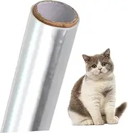 Totority 1Roll Clear Wall Protector Film Removable Scratch Furniture Protector for Walls and Sofas Easy to Apply Cut Transparent Design Protection from Pet Scratching