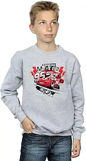[Absolute Cult] Disney Boys Cars Lightning McQueen Collage Sweatshirt Sport Grey 12-13 years, Boys' Fashion, Sport Grey, 12-13 Years