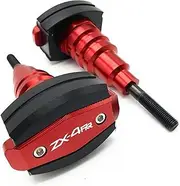 Motorbike Crash Slider for Kawasaki Ninja ZX-4RR ZX 4RR 2023 Motorcycle Exhaust Frame Slider Engine Falling Crash Protector Falling Protection Crash Pad (Color : Type B-Red)