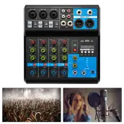 Dj Mixers 5 Channel Audio Mixer Sound Board with Bluetooth USB Audio Interface