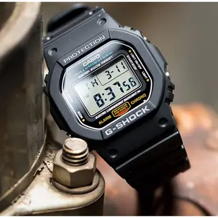 【CASIO】G-SHOCK 經典黑色運動電子錶(DW-5600E-1V) 快速出貨