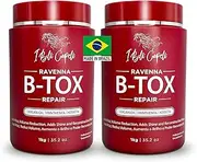 I Belli Capelli Ravenna Repair Hair B-tox -Cirugia Capilar para el Cabello, Formaldehyde-Free- B-tox Capilar Para El Cabello, Long Lasting Anti-Frizz,B-tox Hair Treatment, Pack of 2 (35.2 oz/1kg)