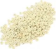 Small Wood Buttons, 1000pcs 15MM Round Buttons for Sewing Clothes and Crafts, with 4 Holes, Suitable for Crafts