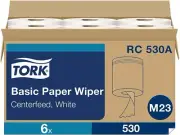 Centerfeed Hand Towel Paper 530 Sheet Rolls M23 One-at-a-time Dispensing, 6 Roll