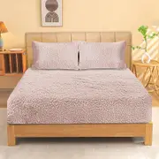 Ramesses Sherpa Fleece Combo Set Dusty Pink (Single, King Single, Double, Queen, King)