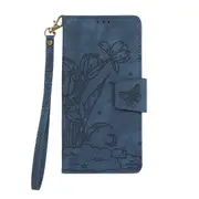 MCC Folio Case Samsung Galaxy S20 Ultra 5G Leather Wallet Cover Butterfly G988 [Dark Blue]