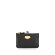 [Mulberry] Mulberry Logo Plaque Coin Pouch ONE SIZE BLACK