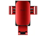 Fully Automatic Car Gravity Bracket Air Outlet Navigation Mobile Phone Bracket Rotatable Car Accessories-Red