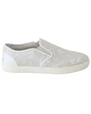 Dolce & Gabbana Lace Sneakers SlipOn Women White