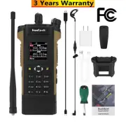 HAMGEEK APX-8000 12W VHF UHF Walkie Talkie Brown w/ Programming Cable + Earphone