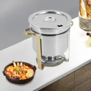 11L Soup Chafer Catering Chafing Dish Food Pan Warmer Stainless Steel 11.62Quart
