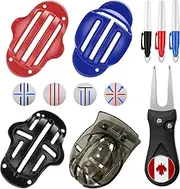 Pro Golf Accessories for Men, 5-in-1 Golf Greens Essentials with Club Brush, Premium Microfiber Towel, Golf Divot Tool, Golf Ball Marker Kit | Perfect for Home Practice & Course