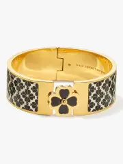 heritage spade flower wide hinged bangle
