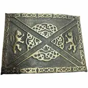 Scottish Belt Buckle Kilt Lion Celtic Knots Classic Color Antique Finish AAR New