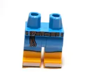 Lego - Minifigure Legs - Light Blue, Rope Belt