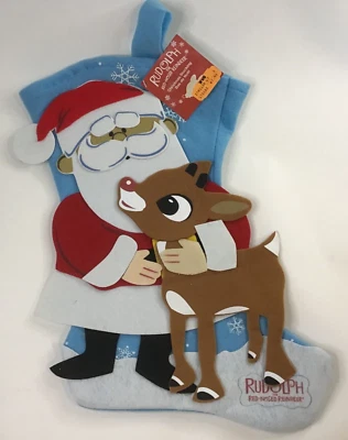 Rudolph The Red Nosed Reindeer Christmas Stocking New Felt Toys R Us