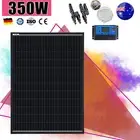 12V 350W Fixed Solar Panel Mono Cells Generator Caravan With 30A PWM Regulator