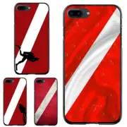 For Samsung S7 S8 S9 S10 S20 Plus Lite Scuba Diving Down Flag Anti scratch Cover
